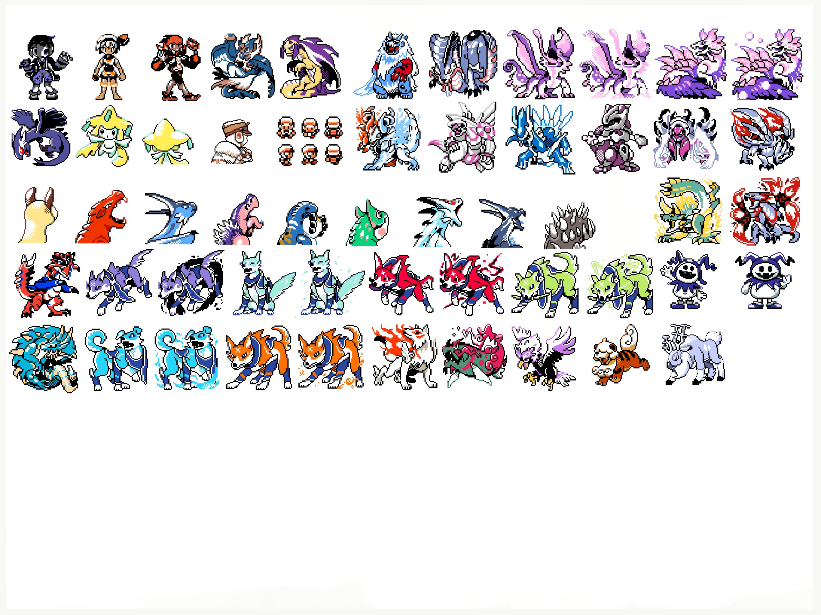Twitter 上的 すーふぁみマン ぱうえる ポケモン金銀 モンハンドット絵 Pokemon Gold Silver Style Pixelart 19年8月18日 21年8月31日までの経過 ドット絵始めてから2年経ちました これからもゆっくりですが頑張ります アイスボーンから描いていますが所々脱線