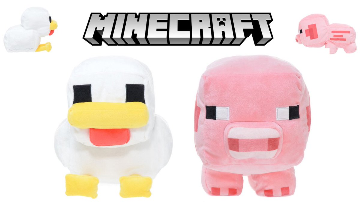 mecchaJP's tweet photo. Minecraft Plushies - Pig and Chicken. 30cm height - $15 - Available Now!
🛑 https://t.co/m905MxUH0p
#Minecraft #MinecraftPlush #MinecraftPig #MinecraftChicken https://t.co/0tq3naV9eH