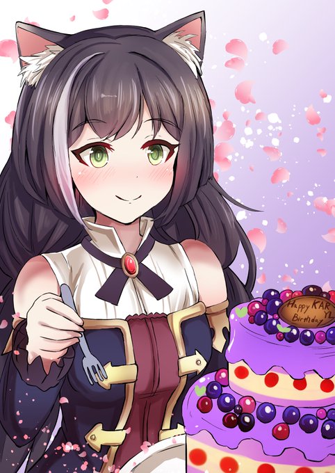 キャルちゃんおめでとう㊗️騎士くんケーキのセンスぱねぇなぁ😭 #キャル生誕祭2021 #キャル誕生日 #プリコネR 