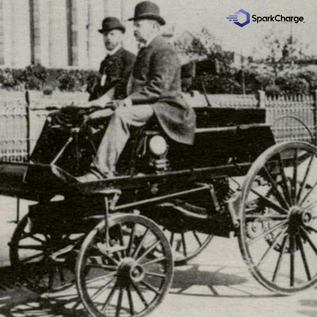 sparkcharge's tweet photo. In 1894 Robert Anderson developed the first electric vehicle in Philadelphia, PA. It used 1.1 kW motors to move 25 miles at a top speed of 20 mph. It was named the Electrobat!
.
#evhistory #EVs #Electrobat #picoftheday #zeroemission #chargedev #greenhistory #driveelectric #tbt https://t.co/XBybegdiB7