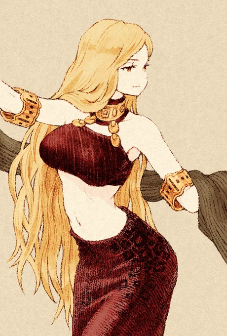 踊り子描きました💃
#ファンタジー 
#イラスト 