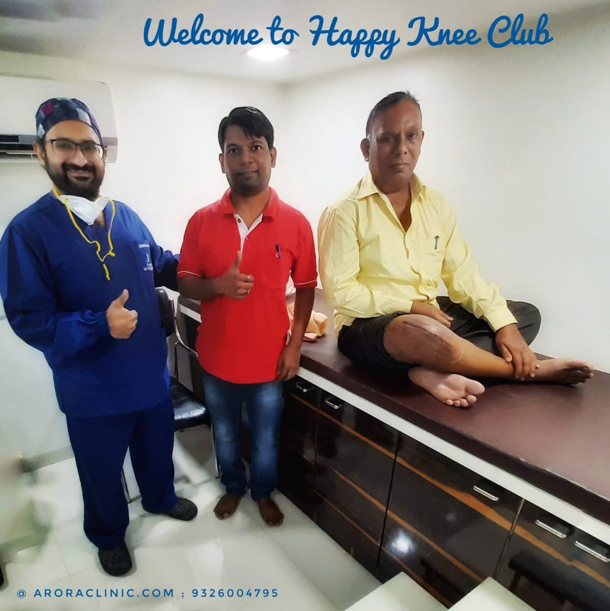 Arora_Clinic's tweet photo. 𝐖𝐄𝐋𝐂𝐎𝐌𝐄 𝐓𝐎 𝐇𝐀𝐏𝐏𝐘 𝐊𝐍𝐄𝐄 𝐂𝐋𝐔𝐁

Forget Your Knee Pain &amp; Resume Your Routine Activities, We are waiting to see you in our “𝐇𝐀𝐏𝐏𝐘 𝐊𝐍𝐄𝐄 𝐂𝐋𝐔𝐁”

Call at: +𝟗𝟏 𝟗𝟑𝟐𝟔𝟎𝟎𝟒𝟕𝟗𝟓 / 𝟗𝟑𝟕𝟐𝟗𝟕𝟐𝟖𝟑𝟗

Visit website: https://t.co/Ueh948bAMa https://t.co/g1fOCQjwk3