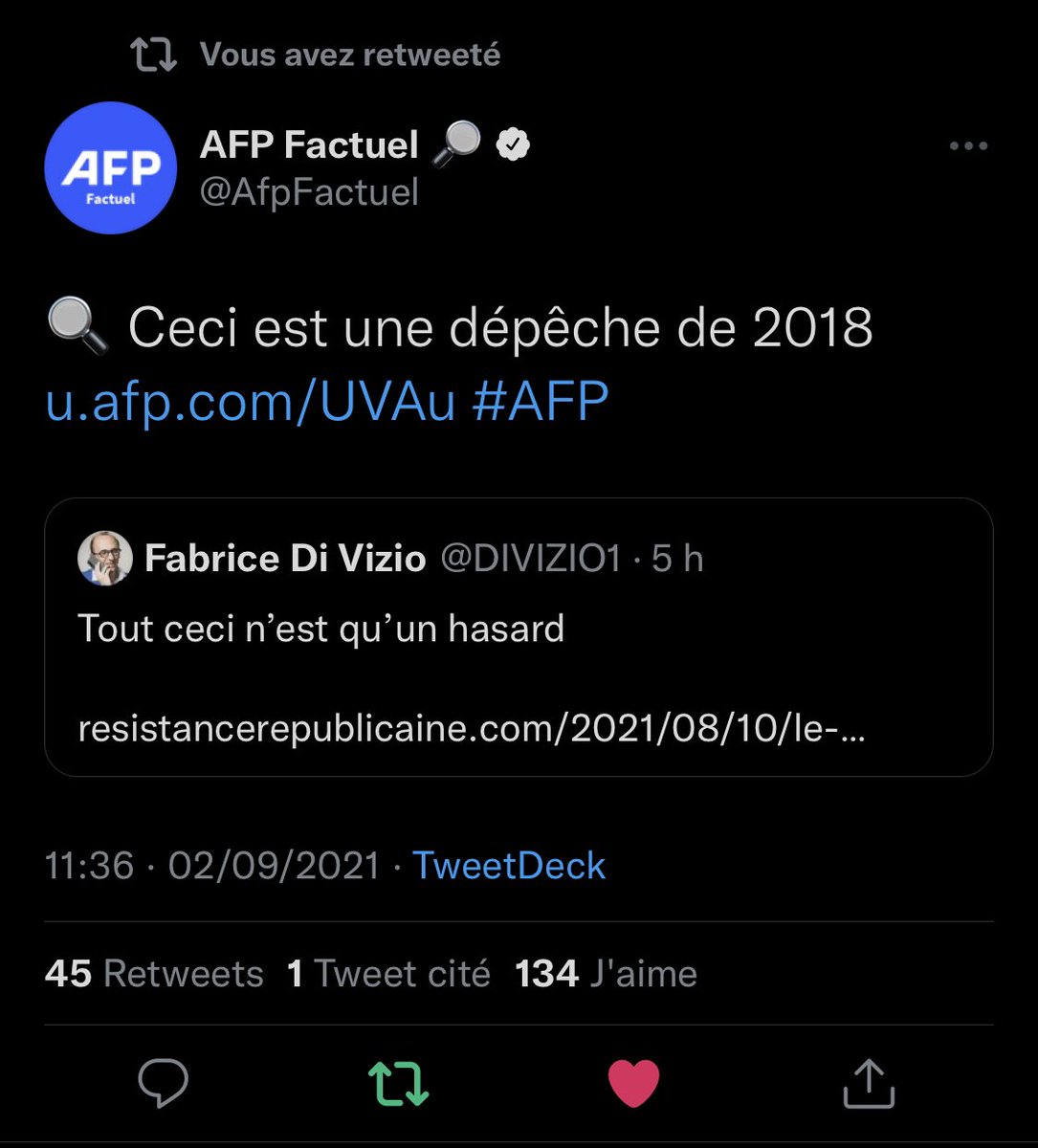 Oliv_Tweet's tweet photo. Action ➡️ Réaction.
Le mensonge devrait être un business trop sérieux pour être laissé entre les mains d’amateurs tels que @DIVIZIO1. https://t.co/devtxKQwPD