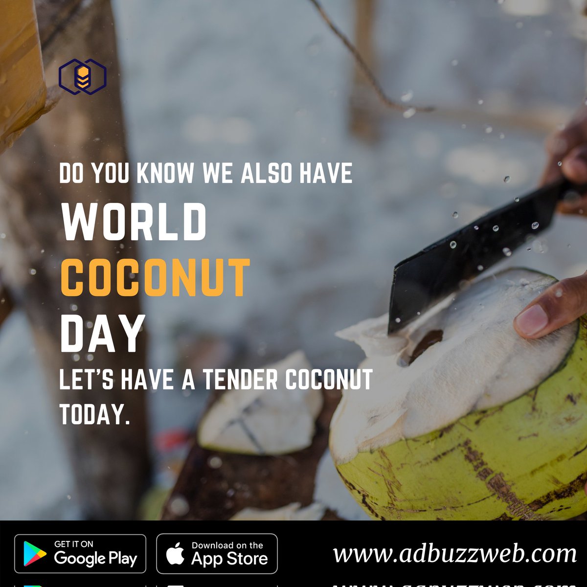 ADbuzzApp's tweet photo. Ye baat pata thi tumhe?

2nd September is celebrated as World Coconut Day. 🥥🌴 https://t.co/rT0gFr1aKG