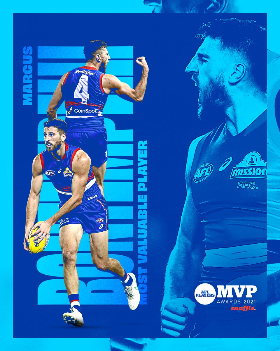 What an incredible honour. Voted best of the best by his peers.

Marcus Bontempelli, the 2021 @aflplayers MVP winner 🌟🥇