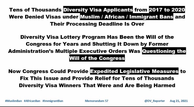 muslimban2's tweet photo. @voadeewa Tens of thousands Diversity Visa winners from 2017 to 2020 were denied visas under #MuslimBan #AfricanBan Congress could provide prompt legislative measures to fix the issue. #DVLottery #DV2017-2020 https://t.co/KW6cOfCbEN