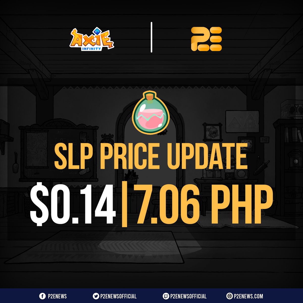 P2ENewsOfficial's tweet photo. $SLP price has pumped 18% in recent hours, what was the reason for this? 😮 https://t.co/XEDpGyNmIt