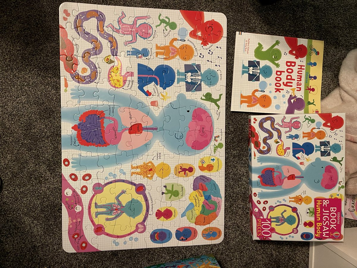 ChildrensMagic2's tweet photo. Our Human Body book and jigsaw is a hit with Jacob he loves making this one last night https://t.co/FKK4BNcusH
