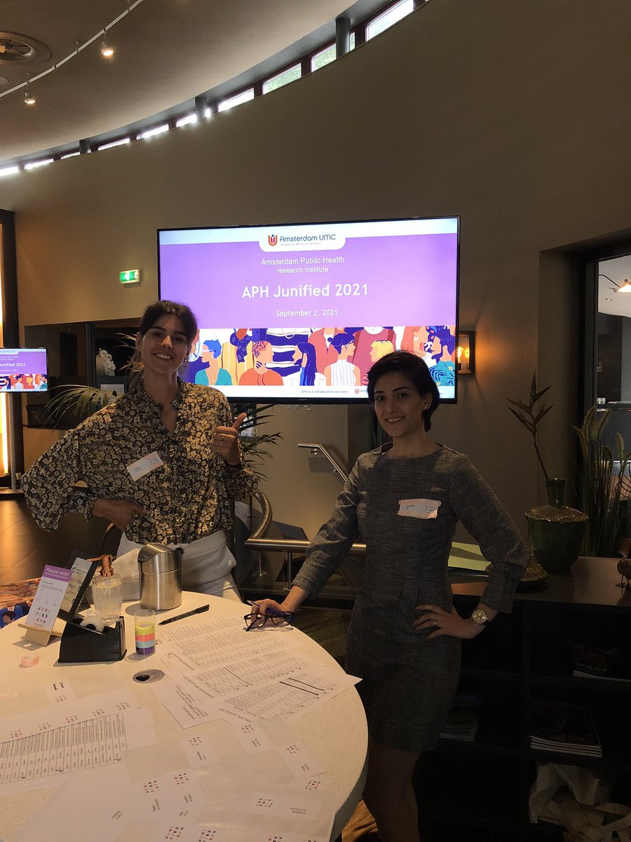 APH020's tweet photo. The first edition of APH Junified has started! Sophie Renkens and Yasaman Vali are here to welcome you! #APH #Junified https://t.co/uoTMWnPx3k
