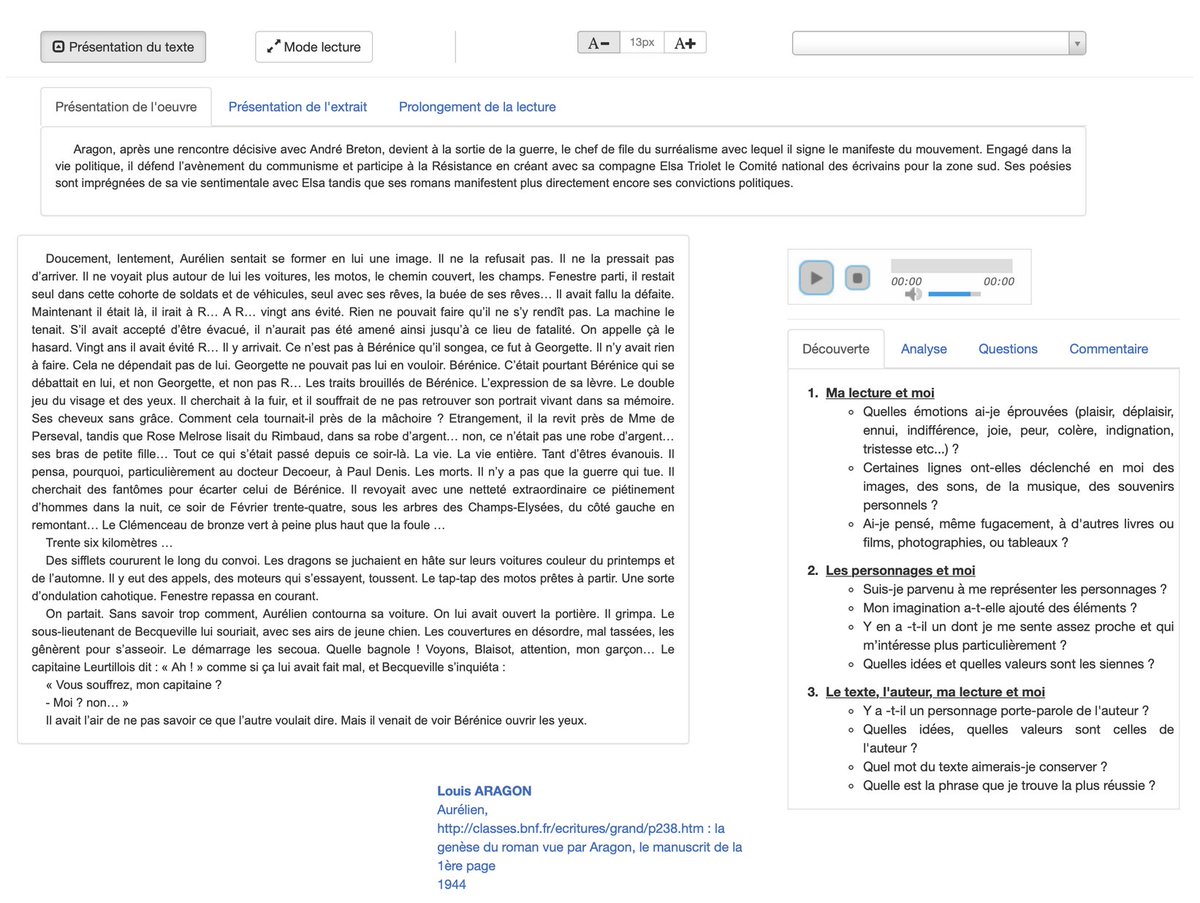 PageDesLettres's tweet photo. Enseigner le commentaire de texte avec la ressource numérique LyText - Lettres https://t.co/dReaThZpXa - La ressource #numérique #Lytext du laboratoire de recherche ATILF propose des parcours d'étude pour initier les élèves du #lycée à l'exercice du #commentaire de texte. https://t.co/uDBdNCzPLx