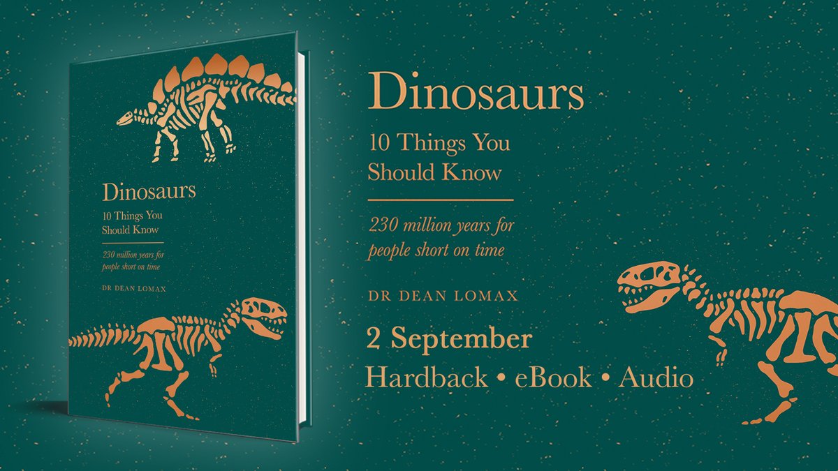 orionbooks's tweet photo. It's publication day for #Dinosaurs10ThingsYouShouldKnow! 🦖

Described as a 'warp-speed tour of dinosaurs, with an expert guide' by Professor Steve Brusatte, @Dean_R_Lomax offers an insight into Earth's most awe-inspiring creatures 🦕

Buy: https://t.co/KDJxNizp9M https://t.co/DafWmh44ku