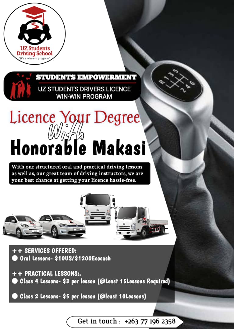 DrivingUz's tweet photo. Get your privisional licence and be ready for practical lessons on campus from 20 september till closing
#mwanawesechitambi
#tellafriendtotellafriend https://t.co/9N6DY89YYv
