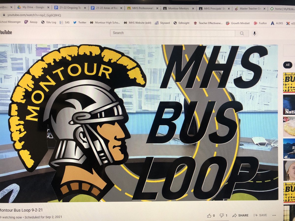 hilltopspartan's tweet photo. One of my favorite parts of the day! These Ss leaders put smiles on our faces each and every AM! TY ⁦@MHSBusLoop⁩! #MontourProud https://t.co/163eiILBct
