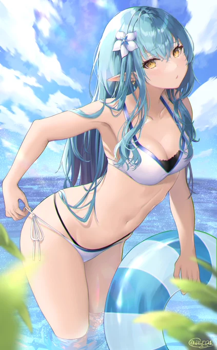 水着ラミィちゃん
 #LamyArt 