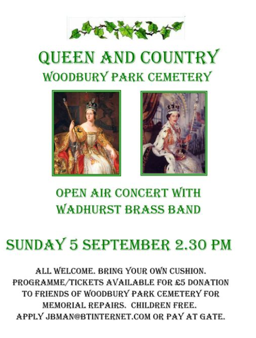 Justine Rutland (@justinerutland) on Twitter photo Brass band concert this ☀️ Sunday afternoon, 2.30pm in Woodbury Park Cemetery, Tunbridge Wells - tucked away behind St John's Road/Upper Grosvenor Road #Culverden
fwpc.org.uk/events.html
<a href="/WPCemeteryTW/">WoodburyparkCemeteryTW</a> <a href="/tw_events/">Tunbridge Wells Events 👑</a> Brass band concert this ☀️ Sunday afternoon, 2.30pm in Woodbury Park Cemetery, Tunbridge Wells - tucked away behind St John's Road/Upper Grosvenor Road #Culverden
fwpc.org.uk/events.html
<a href="/WPCemeteryTW/">WoodburyparkCemeteryTW</a> <a href="/tw_events/">Tunbridge Wells Events 👑</a>