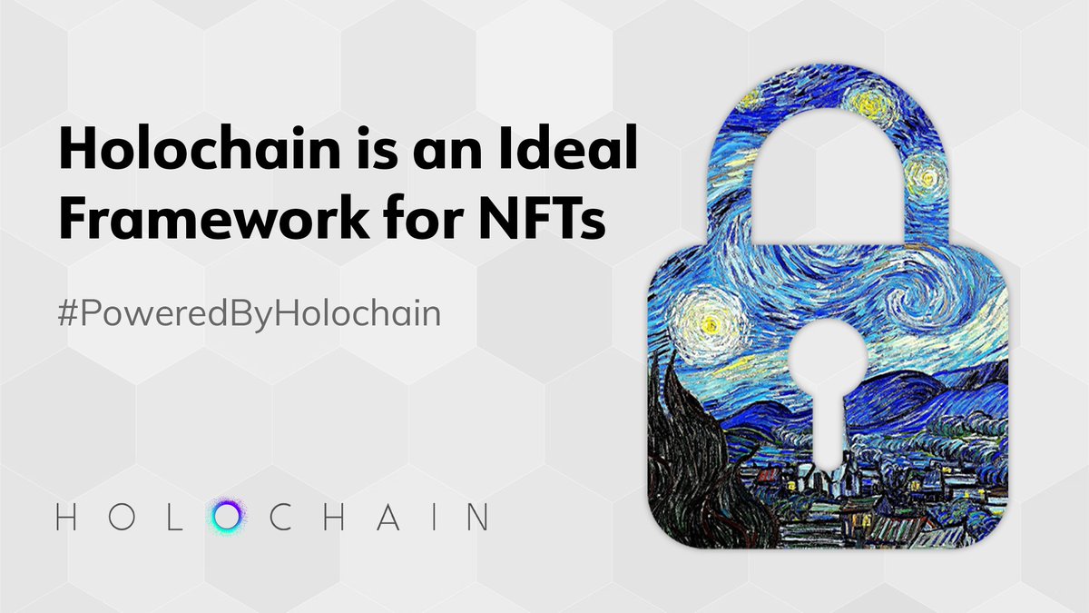 Holochain's tweet photo. #NFTs are so efficient and versatile on @holochain that they enable us to envision not just a future of collectibles but an entire #futureofownership that is digital, reliable, and independent of centralized government records. 

➡️ Read the full article: https://t.co/RqRpCRczOP https://t.co/sgVIuUXxuv