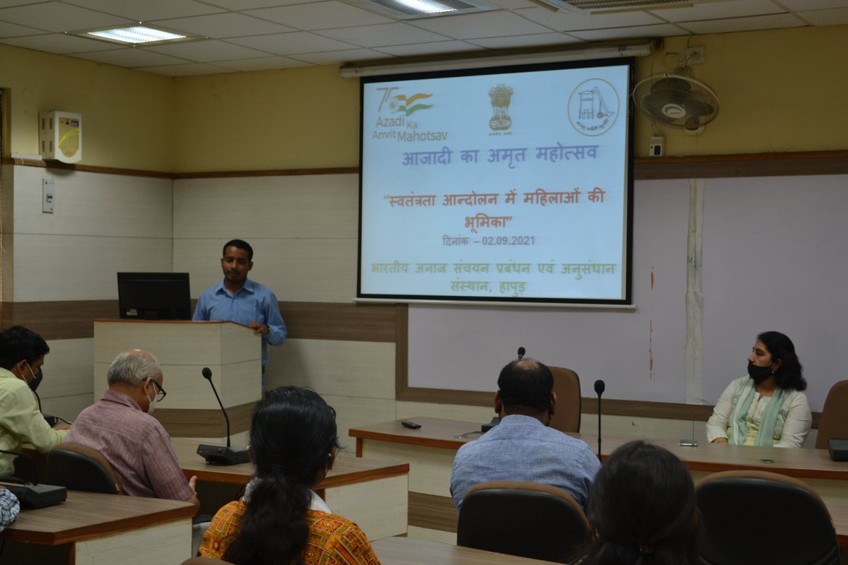 igmrihapur's tweet photo. IGMRI, Hapur organised a program on "Role of women in  freedom movement of India." Many unsung heroines were also discussed in the program. #AzadiKaAmritMahotsav #IGMRI 
@Secretary_DFPD @fooddeptgoi @PIBConsumerFood https://t.co/3fnuMY8QLV