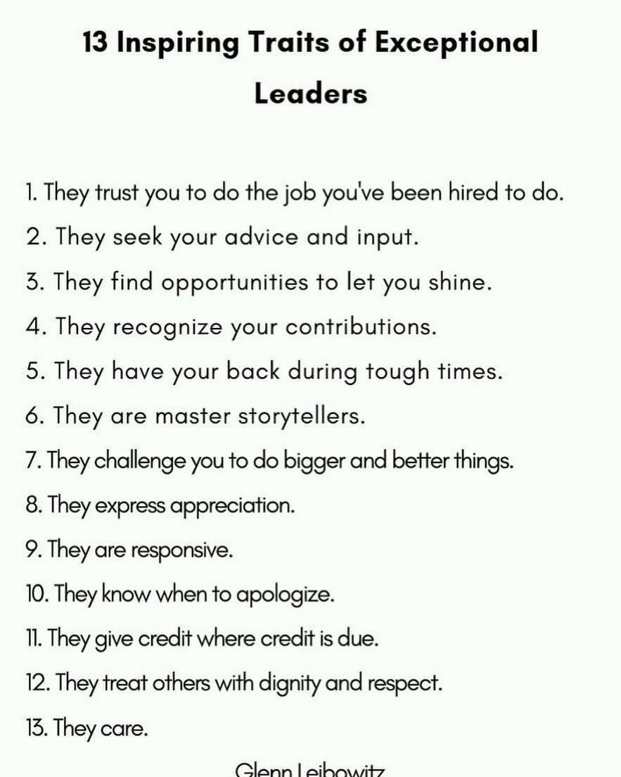 Traits of effective leaders