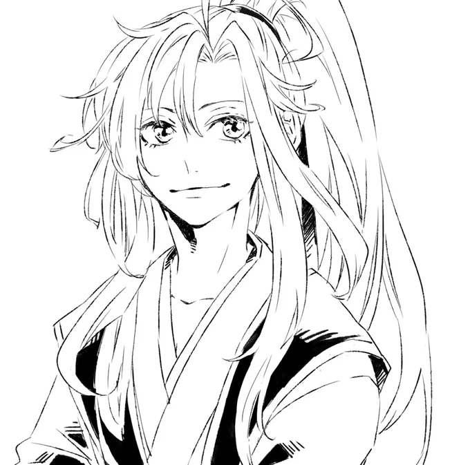 今年1月初描き、と最新こないだの魏嬰
#このタグを見た人は推しの初描きと現在の絵を載せる 