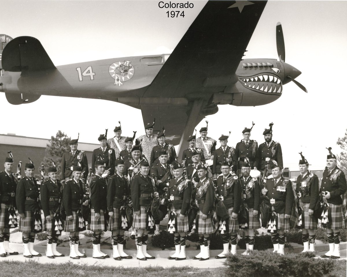 PPBSO's tweet photo. The RCAF Station Rockcliffe Pipe Band (Ottawa) in Colorado, 1974! #ThrowbackThursday #TBT #pipebandsontario #ppbso #bagpipes #HighlandDrumming #pipebandlife https://t.co/aALdHPU0Nq