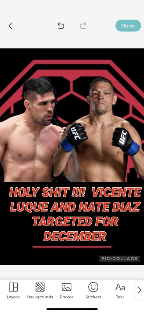 reloaded_mma's tweet photo. Hell yeah , Iβm checking for this bruh β¦. The UFC have been tryna put a banger together between Nate Diaz and Vicente Luque .
I mean god damn LETS DO IT !!!
#UFC #UFCOnESPN #ESPNMMA #ESPN #NateDiaz #VicenteLuque #MMA #MMAReloaded #Badass #TheRealist #youwantsomecomegetsome https://t.co/IUEflZBjTh