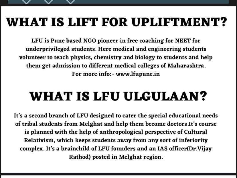 Lift For Upliftment tweet media