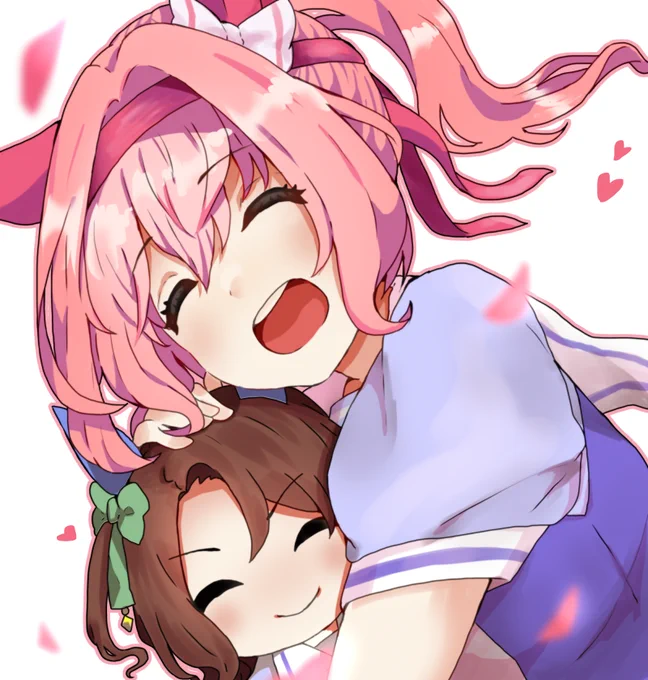 『きんぐちゃん!いつもありがと!』
#キンウラ #ウマ娘 #ウマ娘プリティダービー #キングヘイロー #ハルウララ 