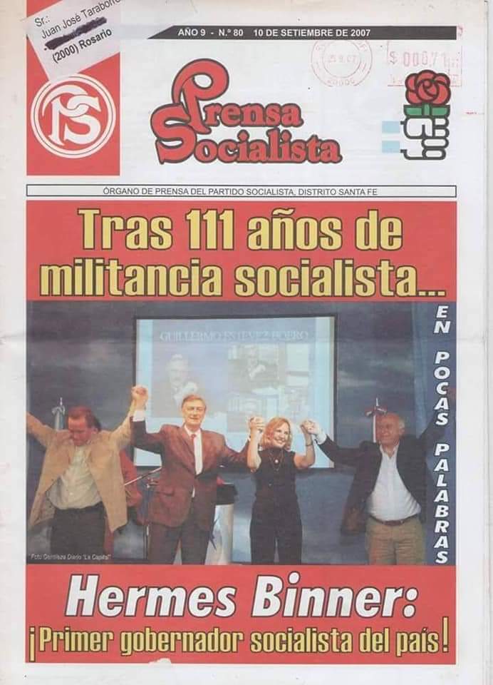NataliaEnricoPS's tweet photo. El 2 de septiembre de 2007 Hermes Binner se convertía en el primer gobernador socialista de Argentina.
La victoria de la ética y la política. De la solidaridad, el diálogo, la participación, la transparencia, la obra pública.
#GRACIASHERMES
#OrgulloSocialista
#OrgulloProgresista https://t.co/JRxIal9DL8