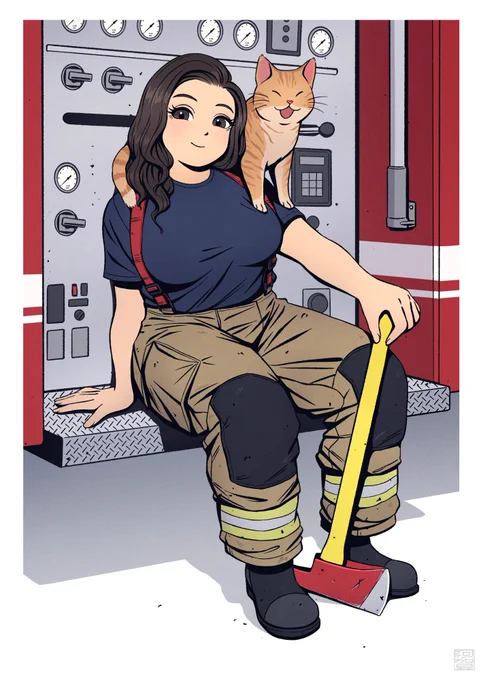 👩‍🚒🐱 