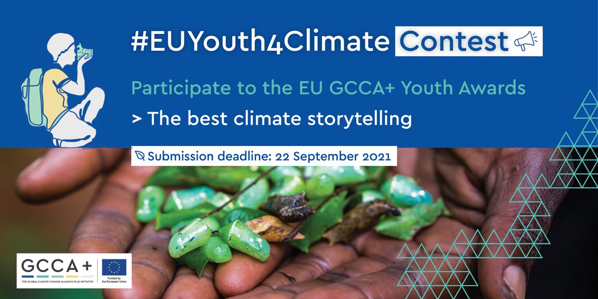 M_Justine16's tweet photo. 🌱 Are you interested to share climate stories from around the world? If you are between 18 and 30 please enter the #EUYouth4Climate Awards. Winners will join a 6 weeks masterclass by @ClimateTracking &amp; other prizes! https://t.co/Ab8XZRgwFf @afrik21 @africaradioOFF @AfrikInfo https://t.co/20p7ALvF5q