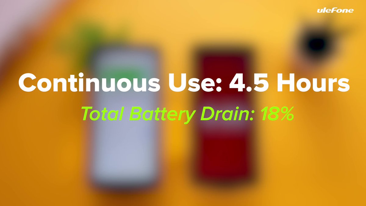 UlefoneMobile's tweet photo. How's your phone's power consumption with continuous use? Take a look at the Power Armor 13.
Watch>>>https://t.co/0LeF0TrGkk
#Ulefone #power #PowerArmor13 #RuggedPhone #largebattery #powerking #batteryking #batterydraintest https://t.co/M0JS3BLi7A