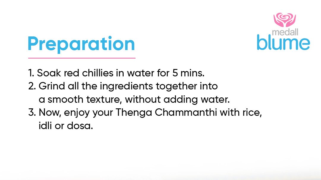 medall_blume's tweet photo. What better way to celebrate World Coconut Day!
Give your morning breakfast an 'adipoli' twist with this yummy Thenga Chammanthi, and let us know how you liked it, in the comments here.
#WorldCoconutDay #fitbites #coconut #thengachammanthi #healthylife #medallblume https://t.co/pLUxmOk20B
