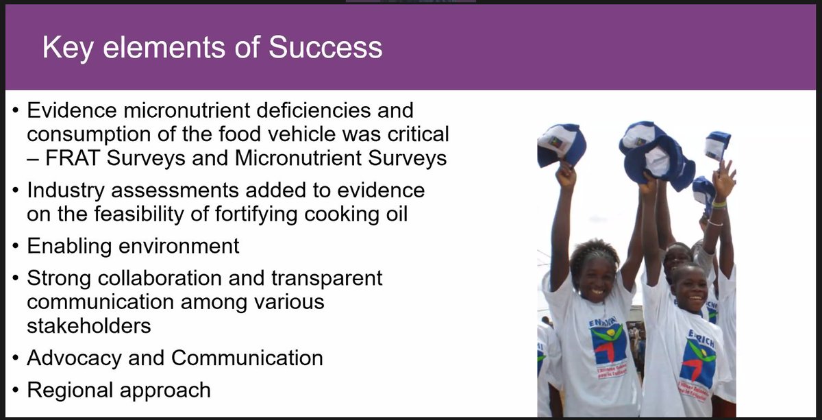 johnuniackdavis's tweet photo. At the @WFP_CERFAM @GouvCI #HighLevelConsultation, Dr. Lamine Gueye of @HelenKellerIntl is highlighting successes and opportunities in promoting #FoodFortification as a key #nutrition strategy in #WestAfrica. @WFP @_AfricanUnion @USAIDGH @USAID @OoasWaho https://t.co/jXe7OweKxu