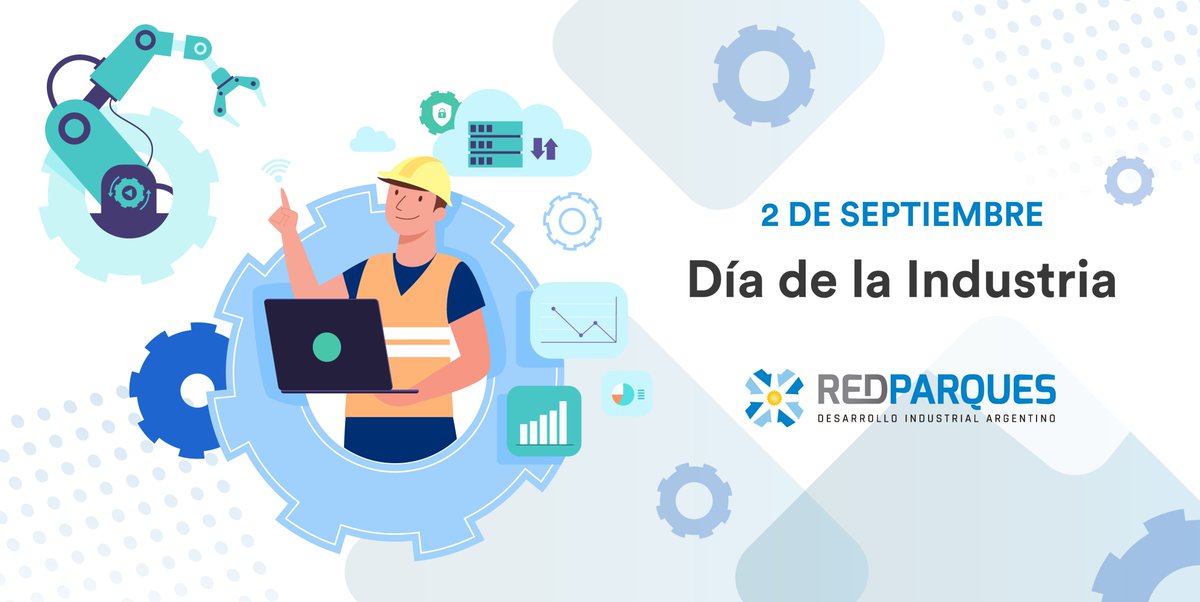 InfoRedParques's tweet photo. ¡Feliz Día de la Industria Nacional! Desde #RedParques saludamos a todo el sector industrial que es un engranaje de vital importancia para el crecimiento y desarrollo de la Argentina.
#DiadelaIndustriaNacional https://t.co/TPBLEmavQp
