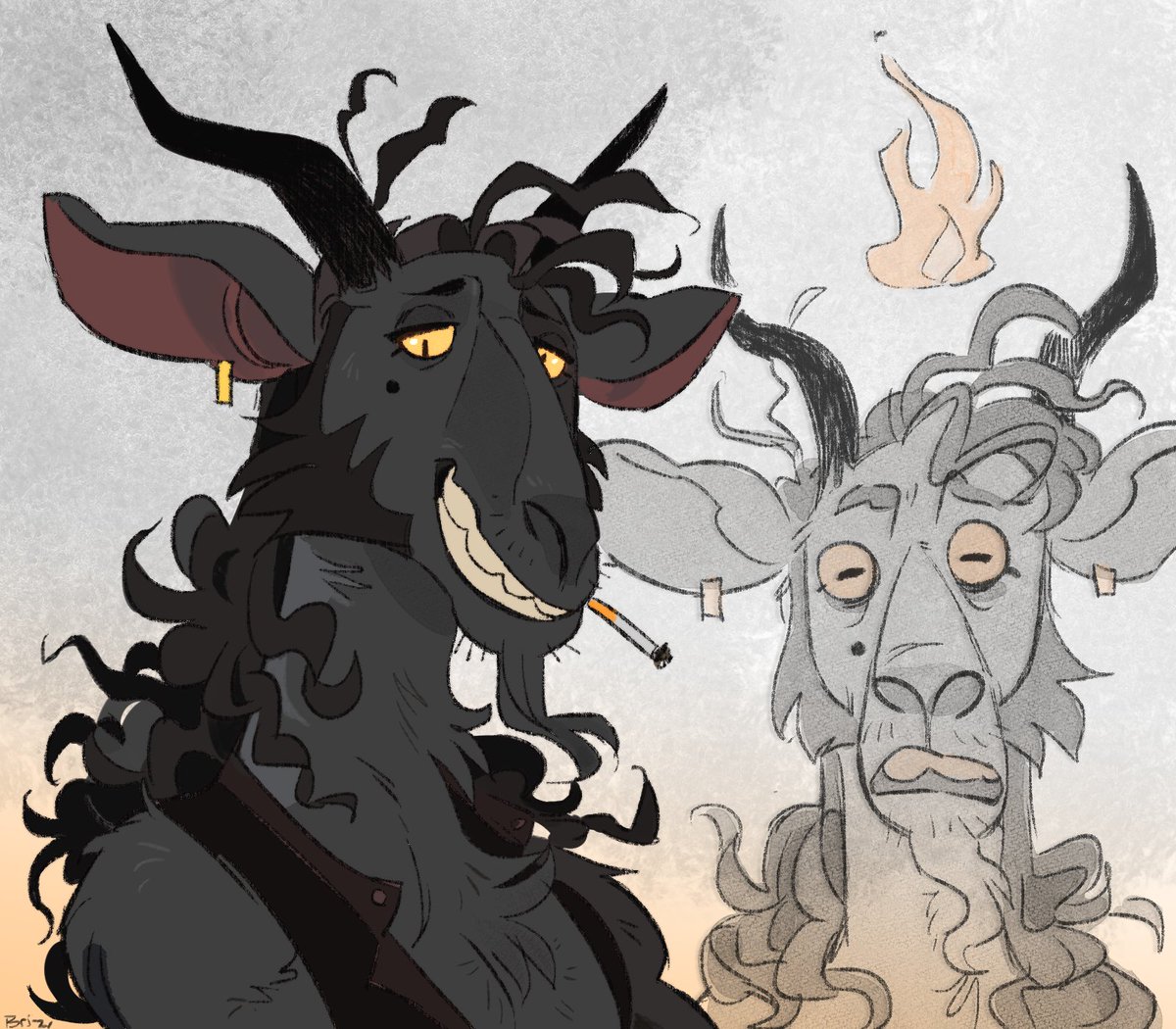 Possessed_Pasm's tweet image. H..hello... #VisibleNonbinary I have lots of art and no tangible gender...