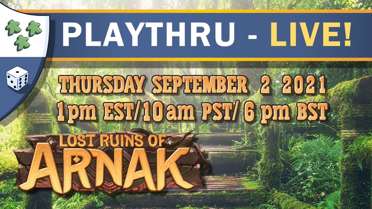 In a few more minutes, come see my tricked-out copy of Lost Ruins of Arnak, complete with 3D printed resource holders and painted resin components!

twitch.tv/nightsaroundat…

youtu.be/jWzn1CyIw20