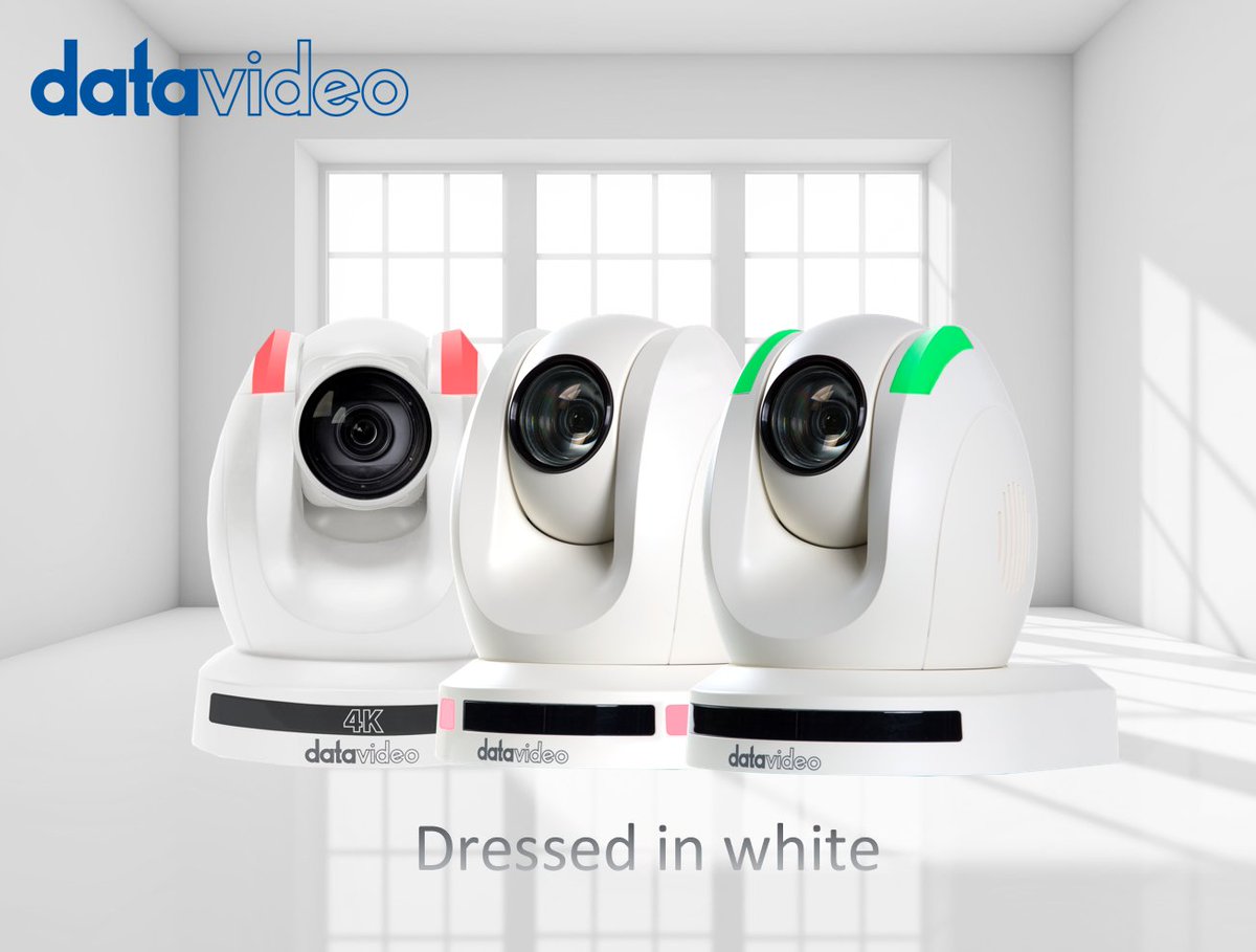 Datavideo White Series, perfect to match with every environment for achieving the ultimate harmony in your production location! bit.ly/3mCWkUO