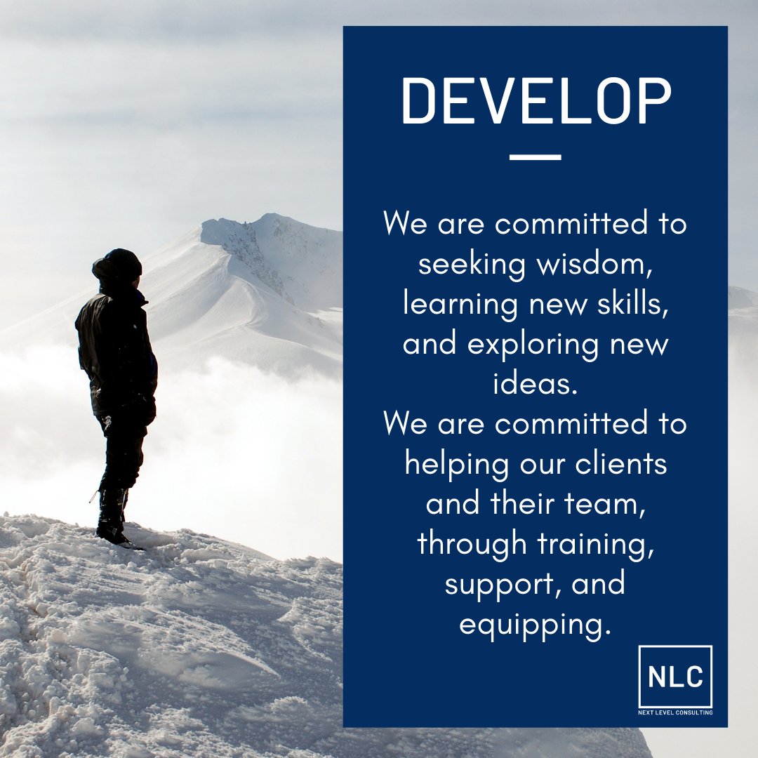 nextlevelleduc's tweet photo. NLC helps owners articulate the dreams they have for their business into guiding principles for the future of their business.
Over the past few weeks, we have shared our Values with you. If you want help declaring who YOU are and what YOU represent, message us to make it happen! https://t.co/WCcKjv8hT1