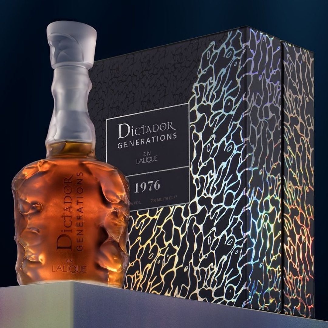 Dictador Generations En Lalique

Now in its third generation Hernan Parra, Dictador Master Blender together with his father Dario Parra, created a unique blend of rum from 1976 vintages. 
Limited to a run of just 300 bottles worldwide.

Available via link:
l8r.it/u1YF
