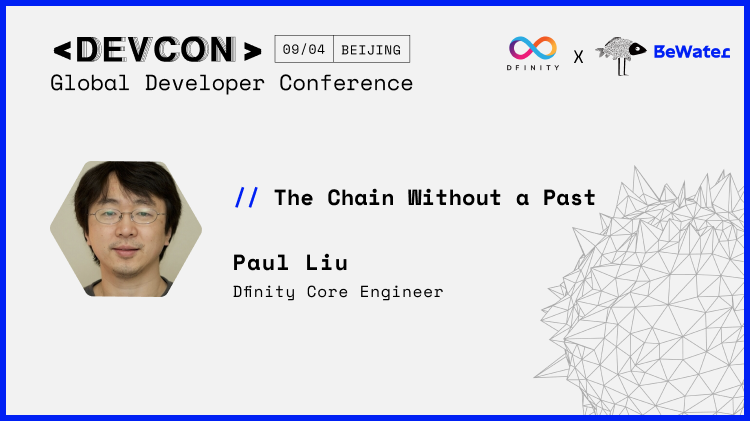 BeWaterDAO's tweet photo. Paul Liu will attend 9.4 #BeWaterDevCon , he is 
@dfinity core engineer, former Research Scientist at Intel Labs, PhD from @Yale University. He used to build the Haskell compiler for the X86 architecture. 
Looking forward to! 💪💪💪 https://t.co/9Ck8NpPptA