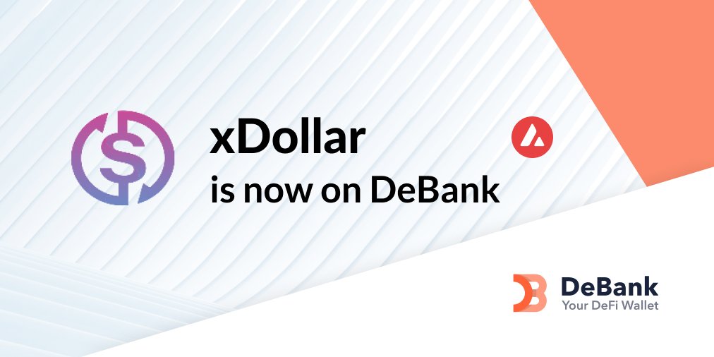 el_obino's tweet photo. 🔔🔔🔔@xDollarFi is now listed on @DeBankDeFi 
for more info 
Website : https://t.co/wedagP9sk7 

Twitter : https://t.co/I3r0EA6owD 

Telegram : https://t.co/mvt07o9rPS 

Discord : https://t.co/ekZa199UK1 
🚀 🚀 
$XDO #XDOR #cryptocurrency
#blockchain https://t.co/3N0nKFCEsR
