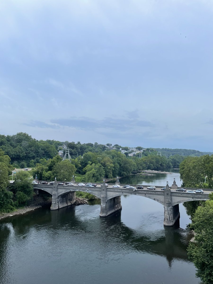 just a little side by side comparison of the schuylkill river this morning compared to normal #philadelphia #IdaAftermath