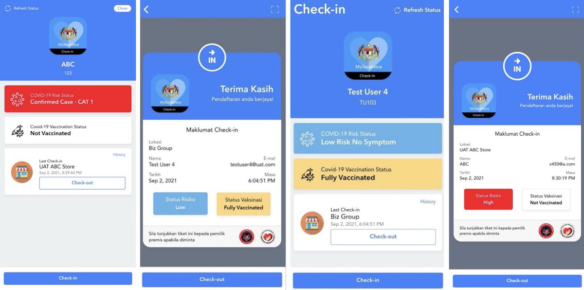 Khairy Jamaluddin ๐ฒ๐พ๐บ (@khairykj) on Twitter photo The <a href="/my_sejahtera/">MySejahtera</a> team will push a new build tonight making it easier for people to display their risk level and vaccination status - this will ease living with Covid, together.
Will further update and improve the app over the coming weeks. The <a href="/my_sejahtera/">MySejahtera</a> team will push a new build tonight making it easier for people to display their risk level and vaccination status - this will ease living with Covid, together.
Will further update and improve the app over the coming weeks.