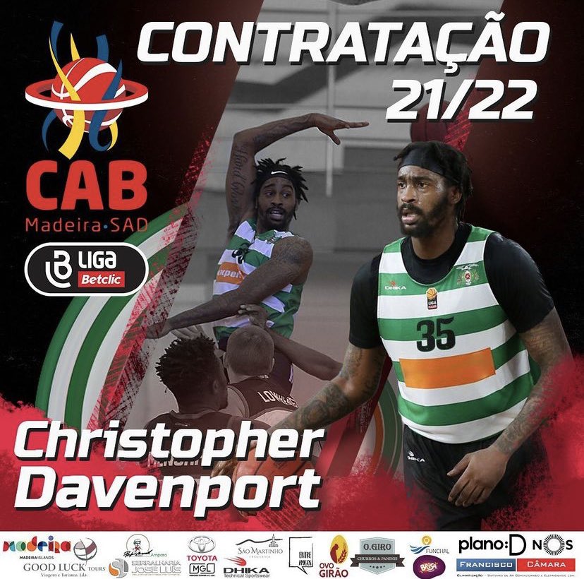 ASUN Pros (@asunpros) on Twitter photo Congratulations to former <a href="/OspreyMBB/">UNF Men's Basketball</a> baller Chris Davenport on his new contract with @CabMadeira 🏀
#SWOOPLife #UNFinishedBusiness Congratulations to former <a href="/OspreyMBB/">UNF Men's Basketball</a> baller Chris Davenport on his new contract with @CabMadeira 🏀
#SWOOPLife #UNFinishedBusiness