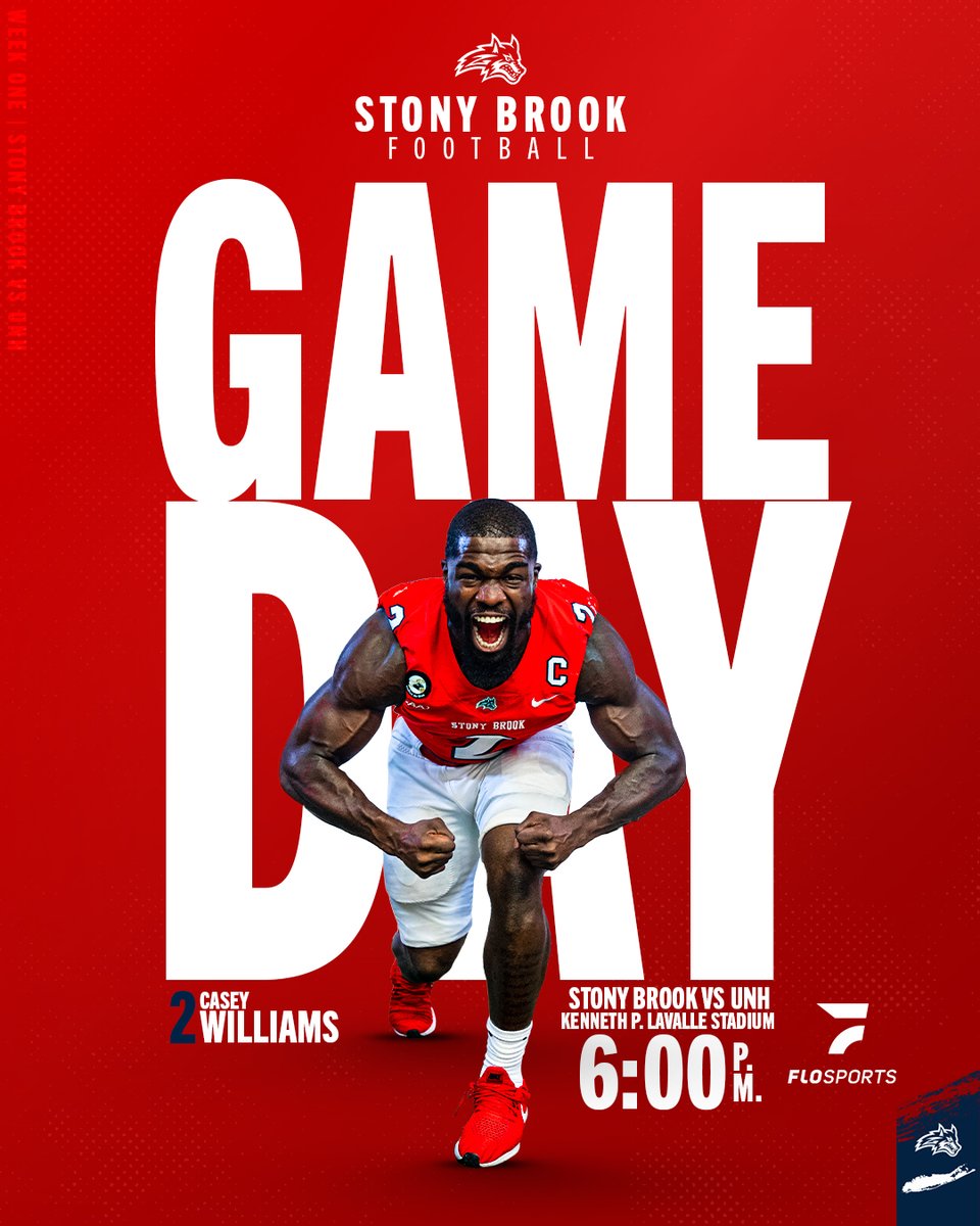 𝐈𝐓'𝐒 𝐇𝐄𝐑𝐄

🆚 <a href="/UNH_Football/">New Hampshire Football</a> 
⏰ 6 p.m.
📍 LaValle Stadium
💻 bit.ly/3mVh9wV
📊 bit.ly/2MODqga
🎟️ bit.ly/3DbocHE

🌊🐺 x #HOWL x <a href="/CAAFootball/">CAA Football</a>