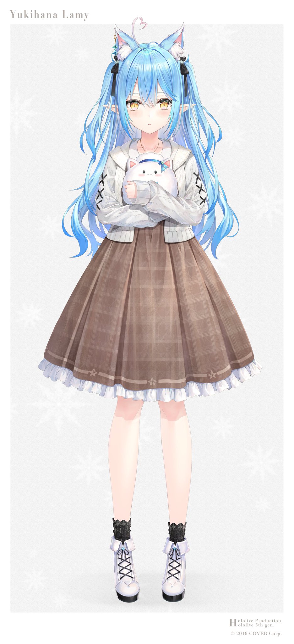 ヒロ　雪花ラミィちゃん風のダッフィーSサイズ衣装 ヒロ様専用 雪花ラミィちゃん風のダッフィーSサイズ衣装 （ヒロ