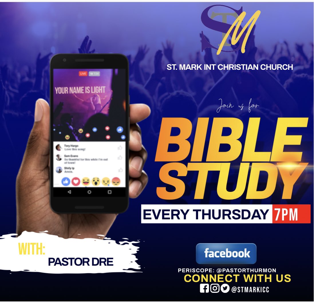 St_MarkICC's tweet photo. 🚨Pastor Thurmon is BACK!!!!🚨

See you tonight 7PM cst https://t.co/JrNQr8zJEr