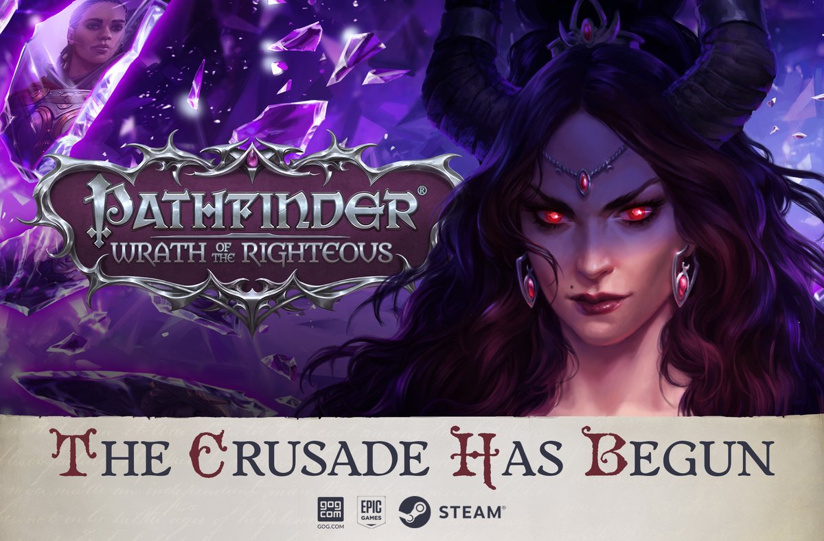 Crusaders! The time has come! Pathfinder: Wrath of the Righteous is now available in Steam, GOG, and Epic Games Store.
To arms!
wrath.owlcatgames.com