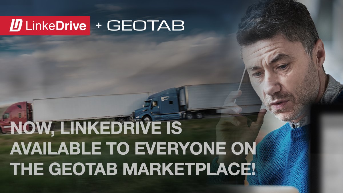 Now every Geotab user can increase fuel efficiency by 5%, driver retention by 10% and driver safety by 25% with LinkeDrive, available through the Geotab marketplace!

bit.ly/3jFr8nS

#drivercentric
#haulsmarternotharder
#fleetperformance
#linkedrive
#geotab