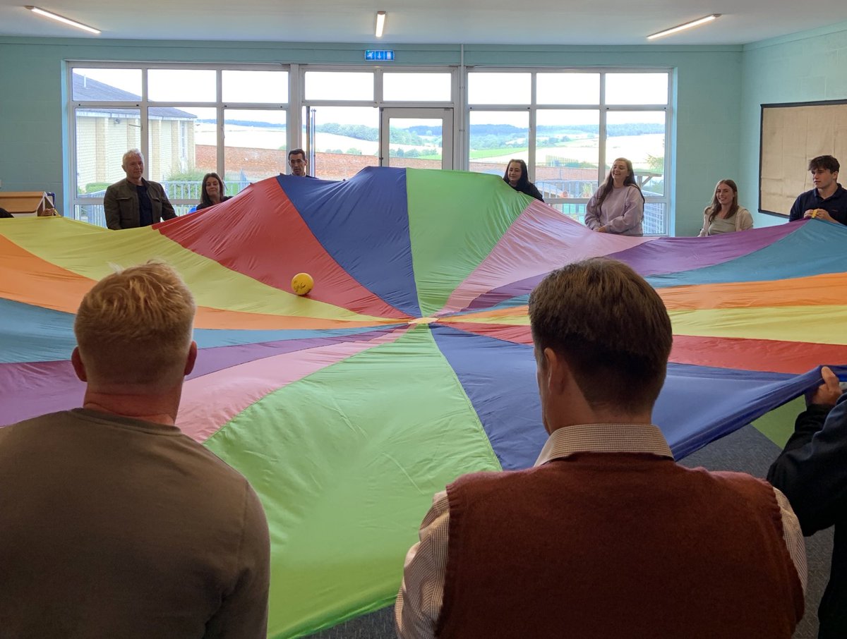 TerringtonHall's tweet photo. Thankfully our teaching skills are better than our ball-rolling ability! #teambuilding #teamwork #insetday #terringtonspirit #prepschoolyork #expandinghorizons #northyorkshire https://t.co/aDldiqcYNh